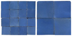 Carreaux de Zellige de couleur "Bleu Lavande"