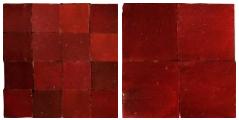 Carreaux de Zellige de couleur "Rouge"
