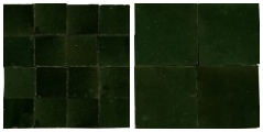 Carreaux de Zellige de couleur "Vert Anglais"