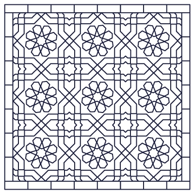 Motif de zellige traditionnel : Anjuna