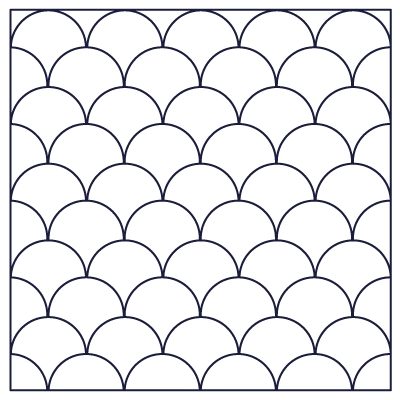 Motif de zellige traditionnel : Ecaille