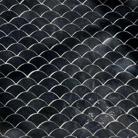 Surface de zellige chakour noir