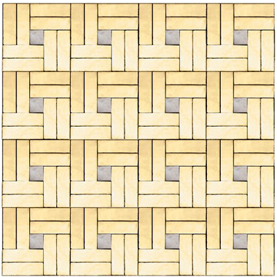 surface droite avec cabochons