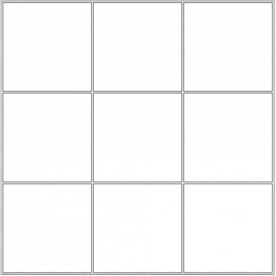 Plan de pose de carreaux 10 x 10 centimètres