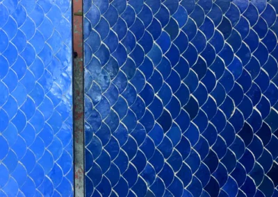 Zellige chakour (écailles de poisson) de couleur Bleu Roi