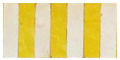 Exemple de frise en "Rayures" de 10 x 3 cm, bicolore