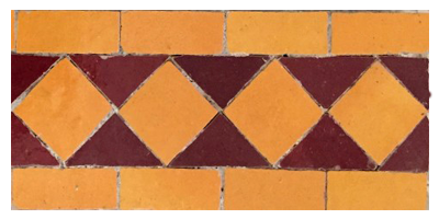 Exemple de frise "tagra" bicolore