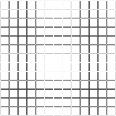 Plan de pose de carreaux 2 x 2 centimètres