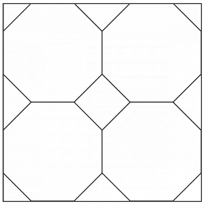 Plan de pose pour une surface Tagra en grand modèle