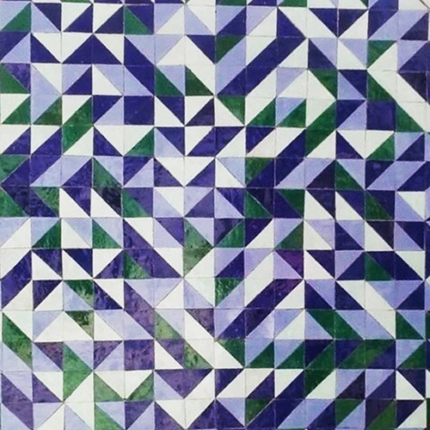 Mur carrelé en zellige au motif triangle à Marseille (13)