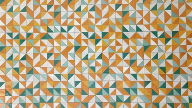 Carrelage mural en zellige au motif triangle