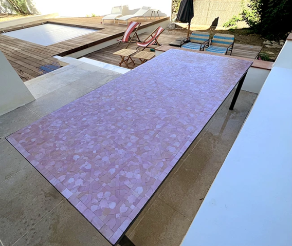 Table de jardin en zellige, livraison pour Toulouse (31)