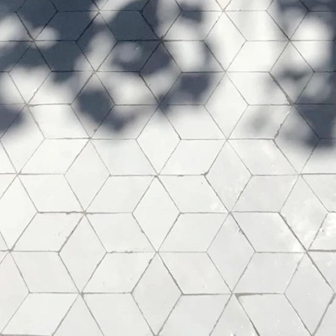 Vente de carrelage zellige blanc en filet ou en carton