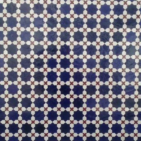 Motif fleur de matécha disponible sur commande en carton ou en filet chez Art et Sud déco