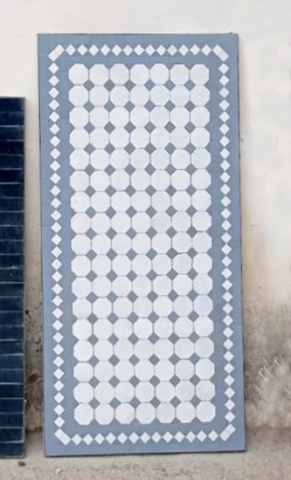Plateau de table sur mesure à paris, zellige marocain