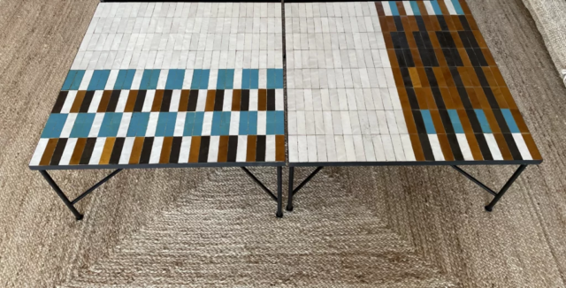 Prototype de table en zellige pour hôtel de luxe