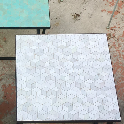 Création de table sur mesure en zellige