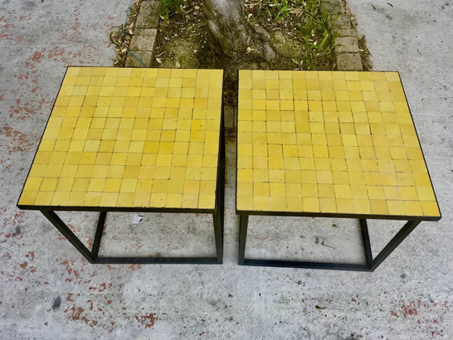 Commande de tables en zellige sur mesure à Paris