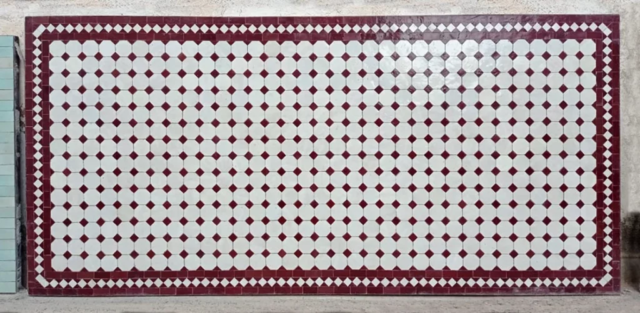 Table en zellige fait à la main, Paris 14e