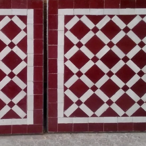 Petits plateaux de table en zellige artisanal sur mesure