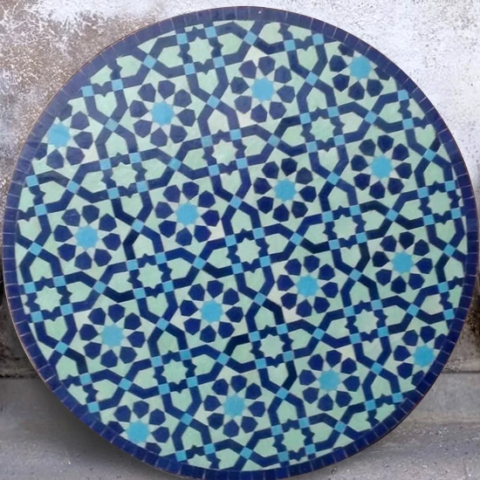 Plateau de table en zellige, direct fabricant artisanal