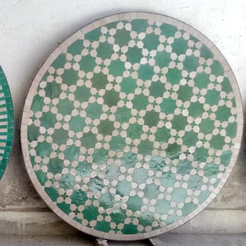 Plateau de table en zellige, prêt à poser