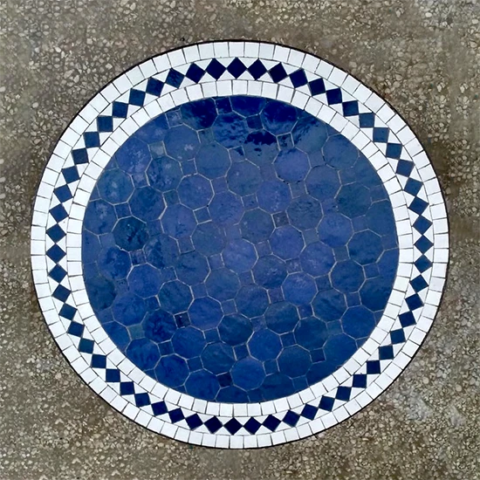 Décoration de table traditionnelle Marocaine en zellige fait main