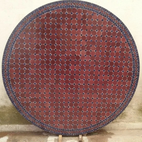 Grand plateau de table fabriqué sur mesure en Zellige