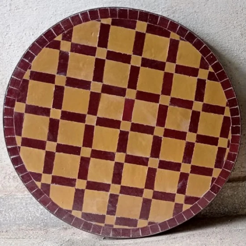 Plateau de table en zellige sur mesure à Marseille, Bouche du Rhône