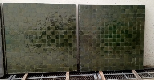 Plateaux de tables carré en zellige, livraison Cannes (06)