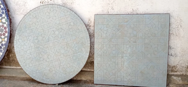 Plateaux de tables en zellige, livraison paris (75)