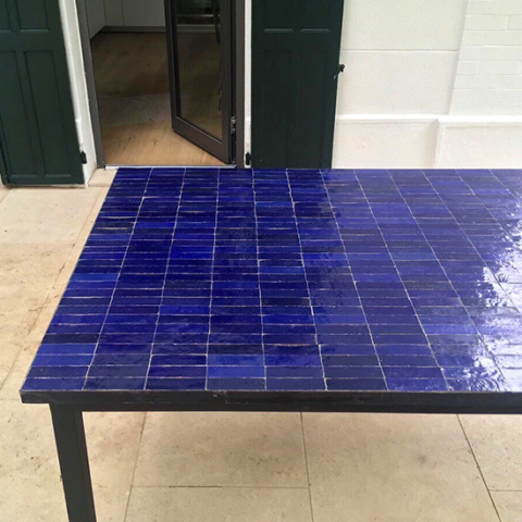 Zellige rectangle bleu