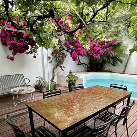 Zellige rectangle de couleur miel