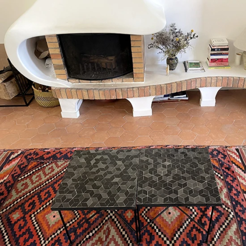 Tables basses en zellige noir, sur mesure pour Salon-de-Provence (13)