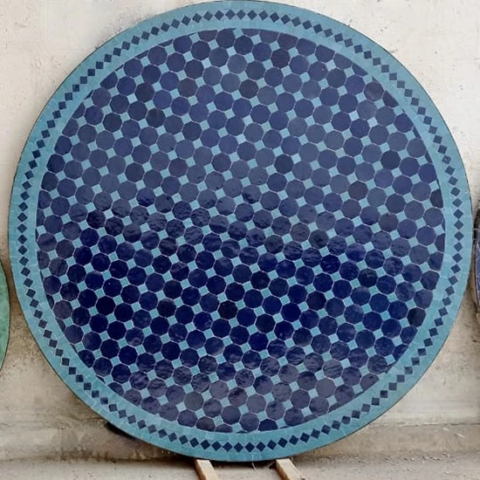 Grand plateau de table en zellige