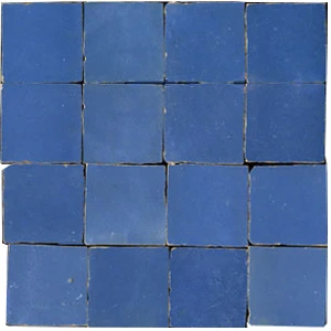 Carreaux de zellige 5x5 cm fabriqués à la main de couleur lavande